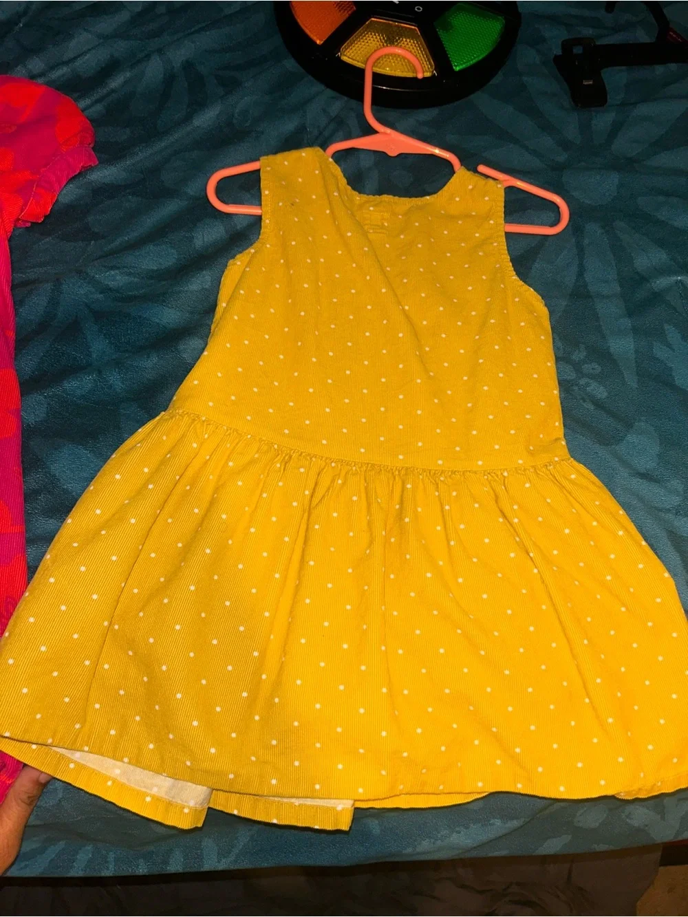 GAP Bright Yellow Polka Dot Sleeveless Dress